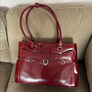 Elegant Red Laptop Bag